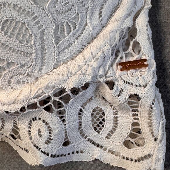 Victorias Secret Pink Push Up Bralette Bra Med (34CD-36AB) High Neck White Lace - Picture 10 of 10